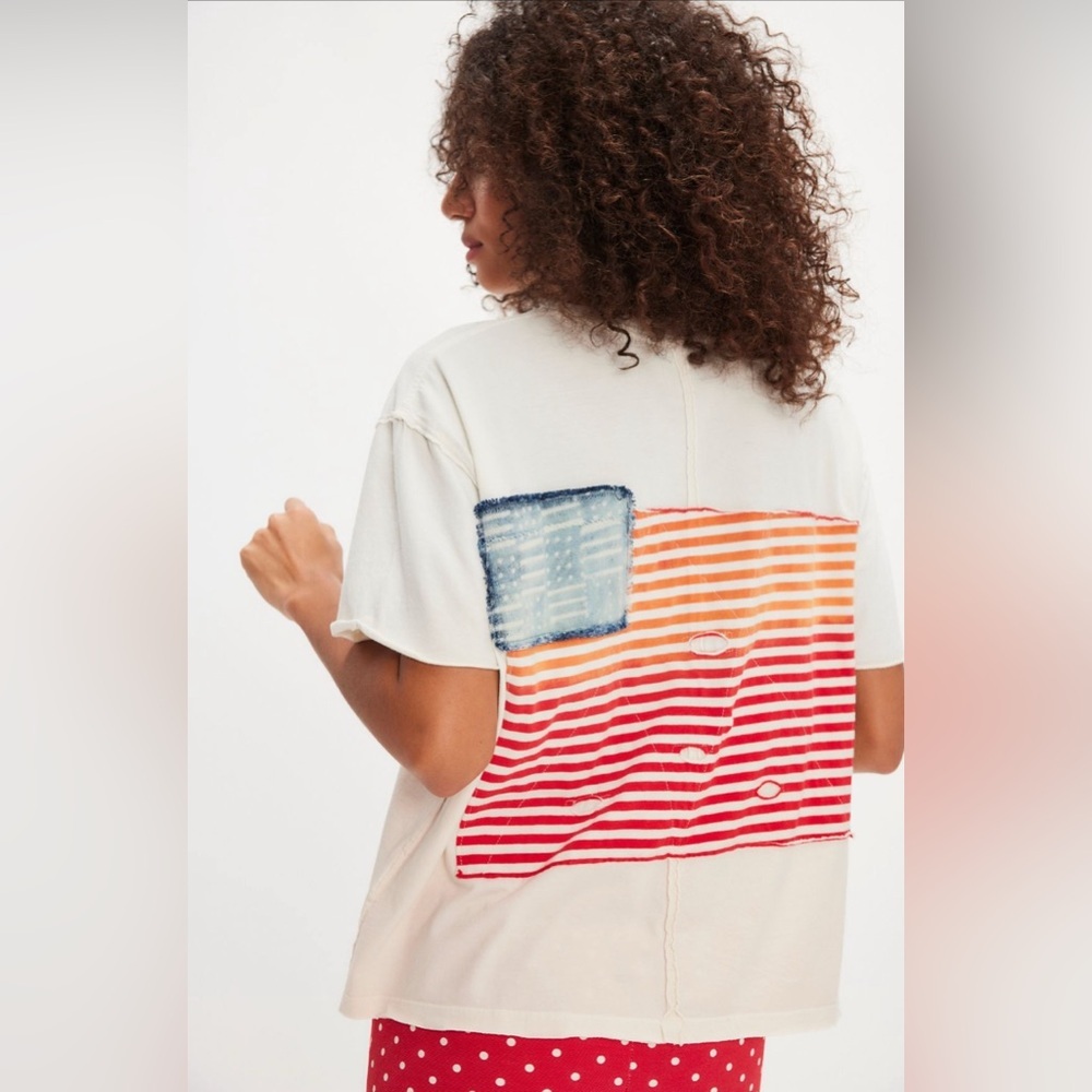 Tricia Fix Americana Tee sold at Free People Size XS NWT